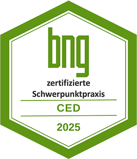 Gütesiegel zertifizierte Schwerpunktpraxis CED